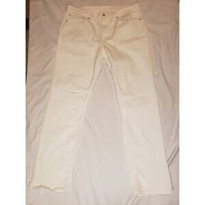 Levi's 541 White Jeans Men's Size 36 X 34 Tapered Leg, Comfort Stretch